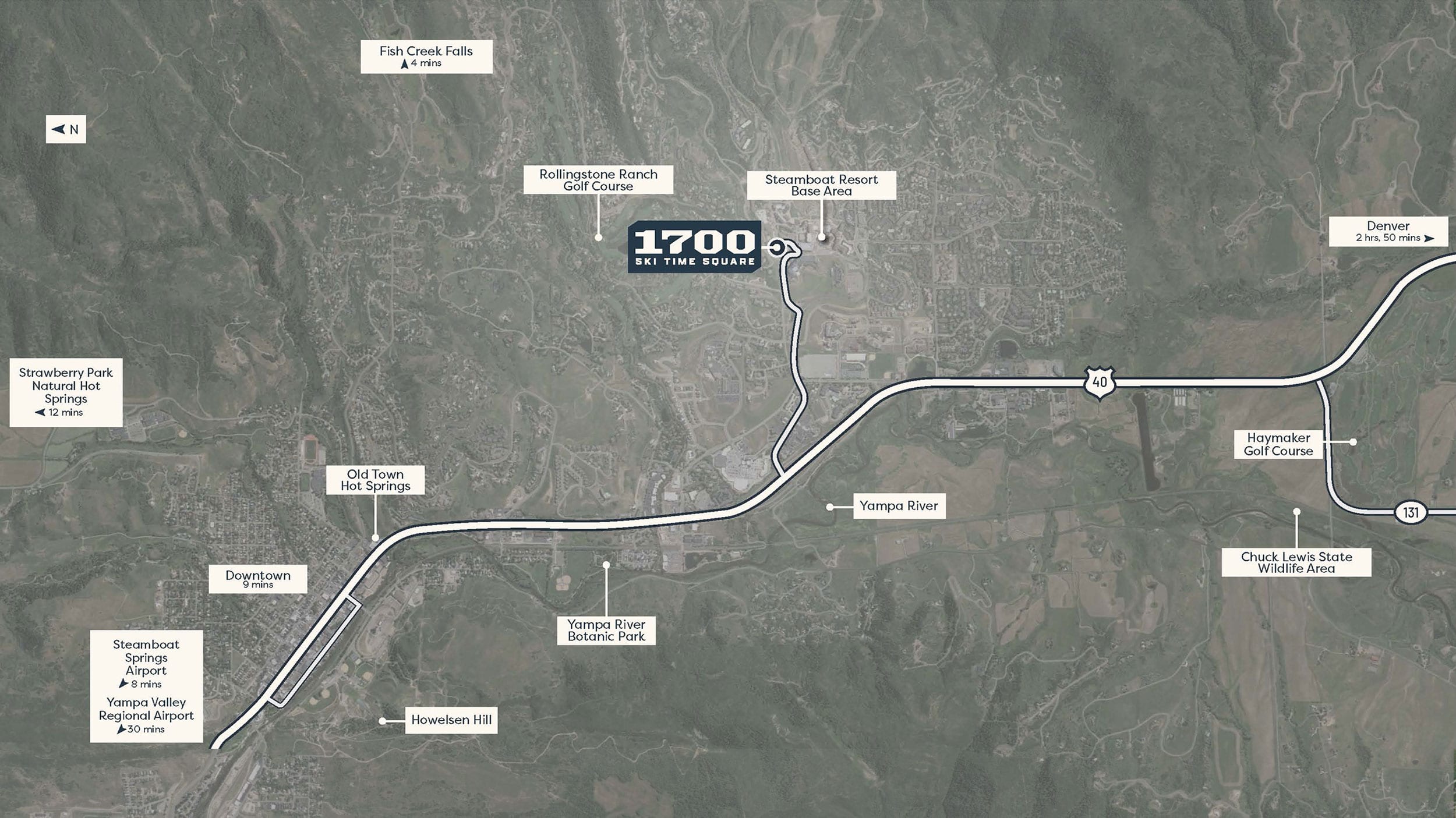 1700 Steamboat Proximity map