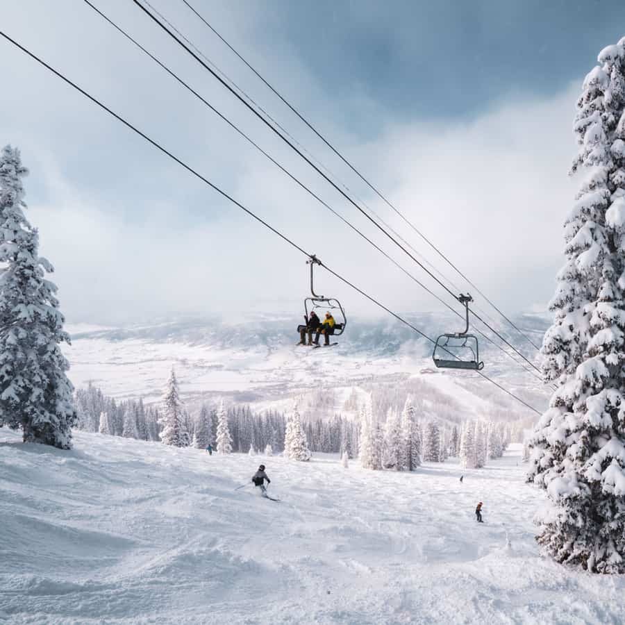 Skiing at Steamboat Ski Resort
